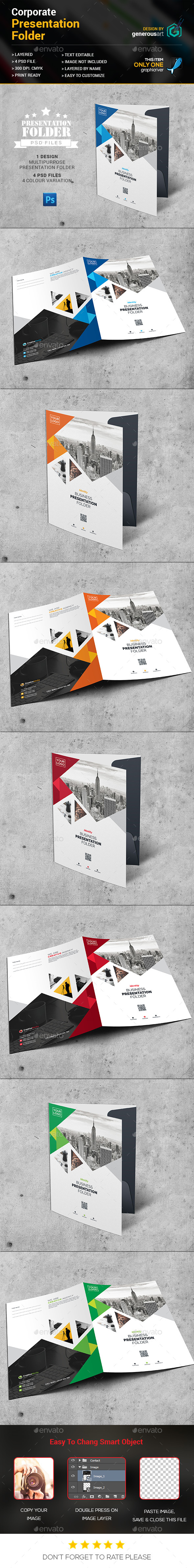 Modern Presentation Folder - Stationery Print Templates