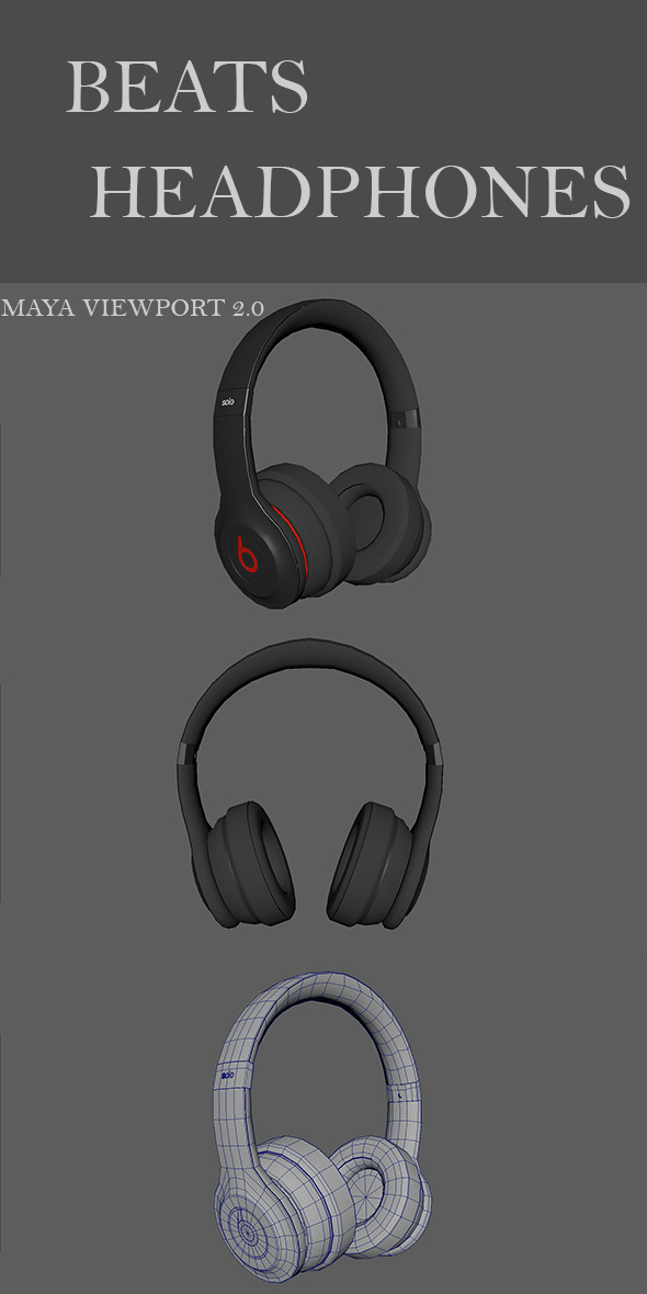 Beats Headphones Solo - 3Docean 15022146