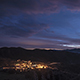 Mountain Sunset with Town and Clouds - VideoHive Item for Sale