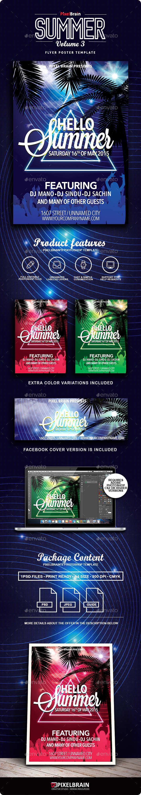 Summer Flyer/Poster Vol. 3 - Events Flyers