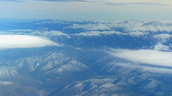 Mountains View From Plane alt