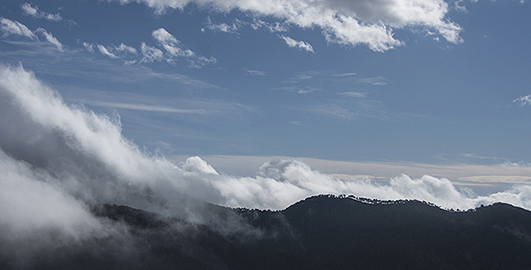 Storm Clouds with Mountain