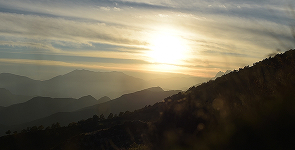 Sunset Mountains and Time