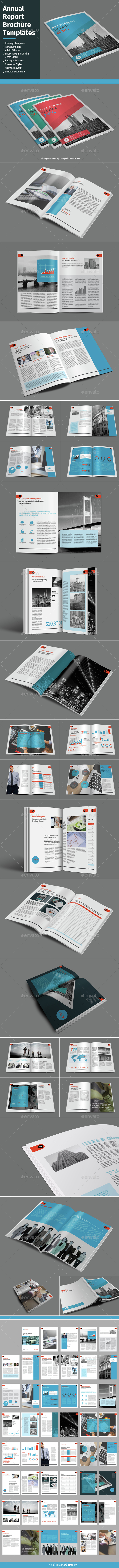 Annual Report Brochure Templates - Informational Brochures