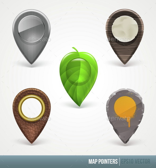 Map Pointers - Decorative Symbols Decorative