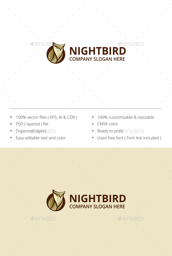 Owl - Animals Logo Templates