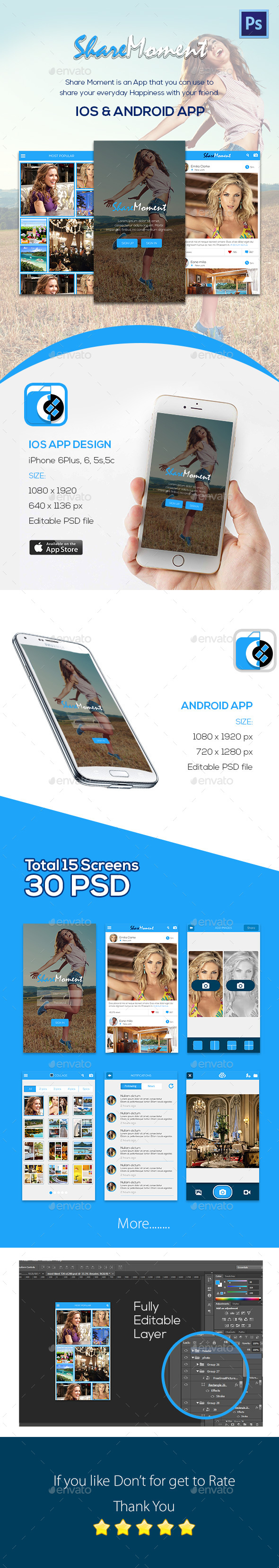 Photo App UI KIT - User Interfaces Web Elements