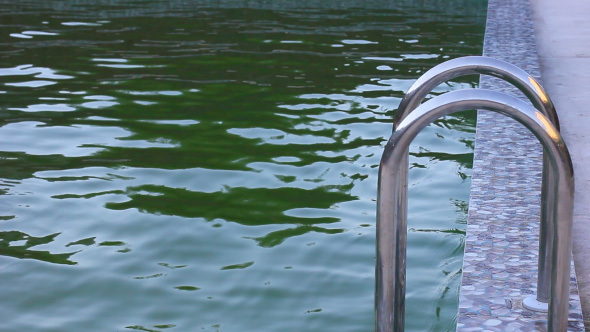 Swimming Pool With Clean Wavy Water