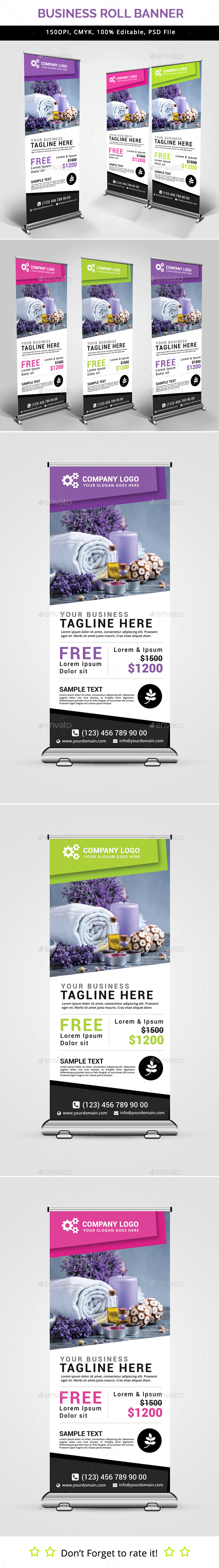 Business Roll Up Banner V26 - Signage Print Templates
