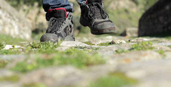 Foots Get Closer on Stone Road