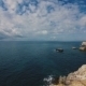 Beautiful Sea And Blue Sky With Clouds. Island Tabarca.Spain. - VideoHive Item for Sale