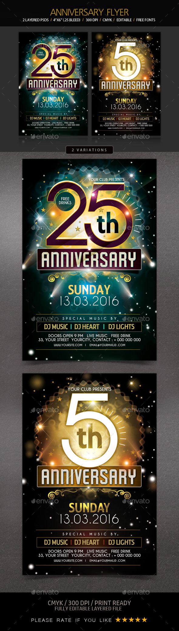 Anniversary Flyer - Events Flyers