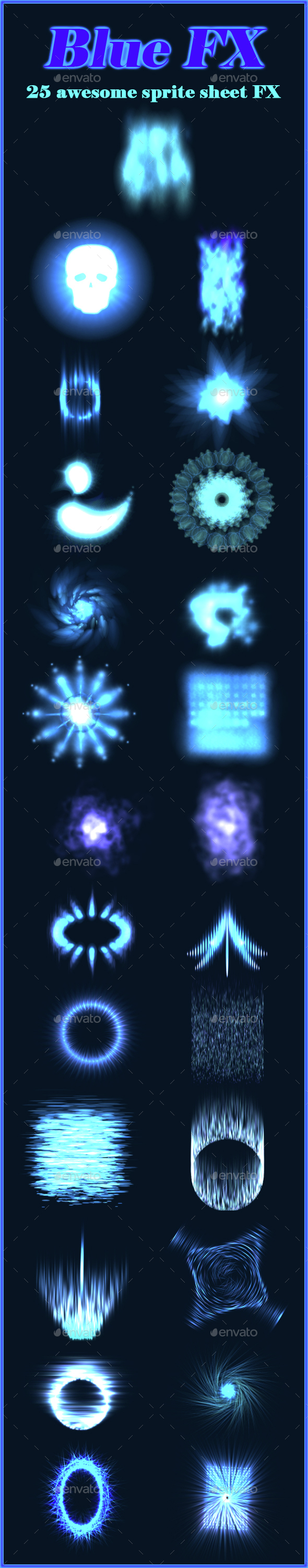 Blue Fx - Sprites Game Assets