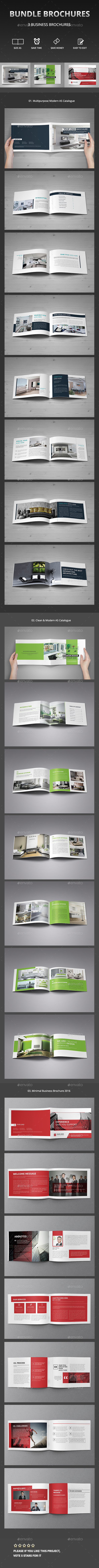 A5 Catalog & Corporate Business Brochure Bundle - Catalogs Brochures