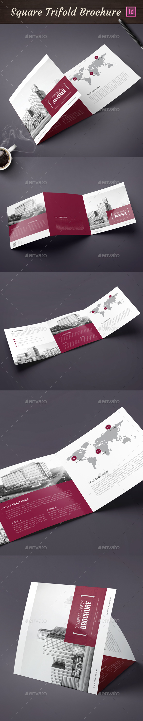 Square Trifold Brochure - Corporate Brochures