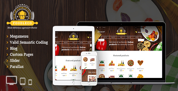 Foodleco - Italian Food OpenCart theme - OpenCart eCommerce