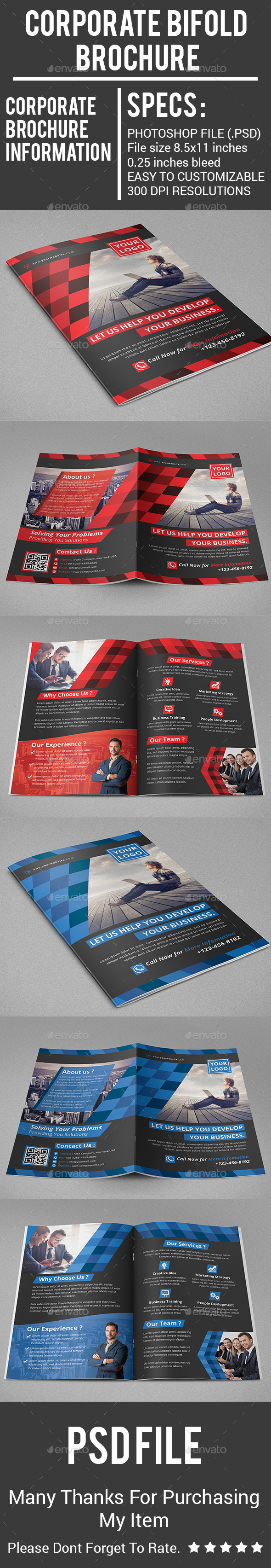 Corporate Bifold Brochure - Corporate Brochures