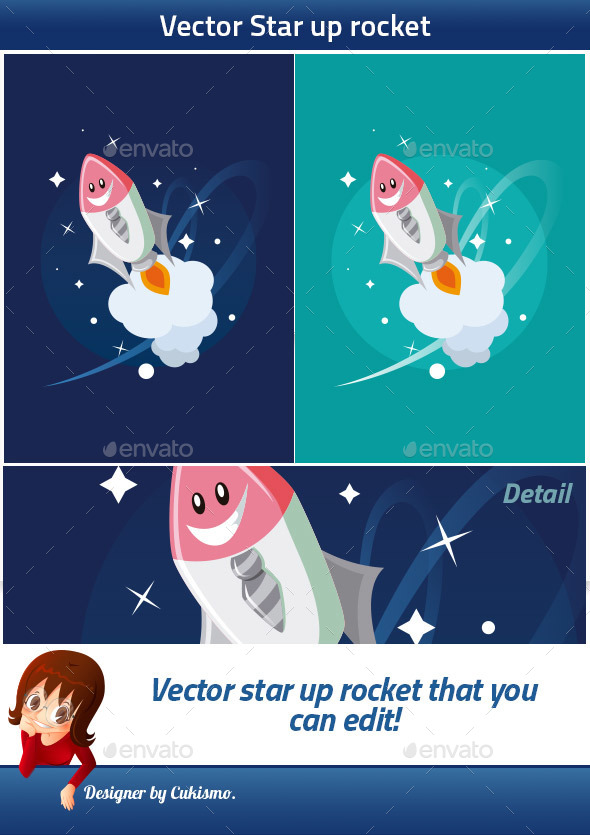 Star Up Rocket - Man-made Objects Objects