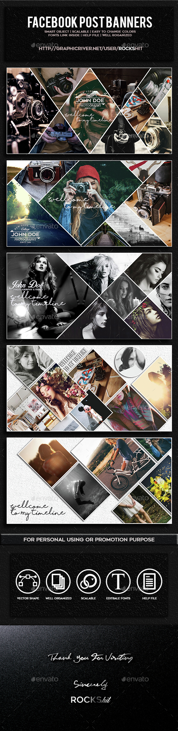 Facebook Post Banners Vol. 3 - Facebook Timeline Covers Social Media