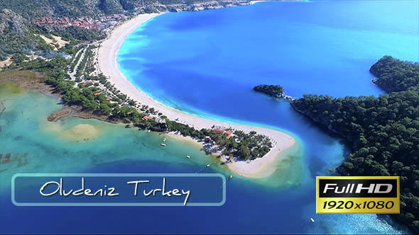 Oludeniz Turkey Aerial View