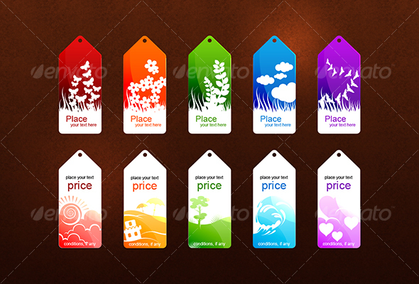 customizable scalable psd vector sales tag graphics