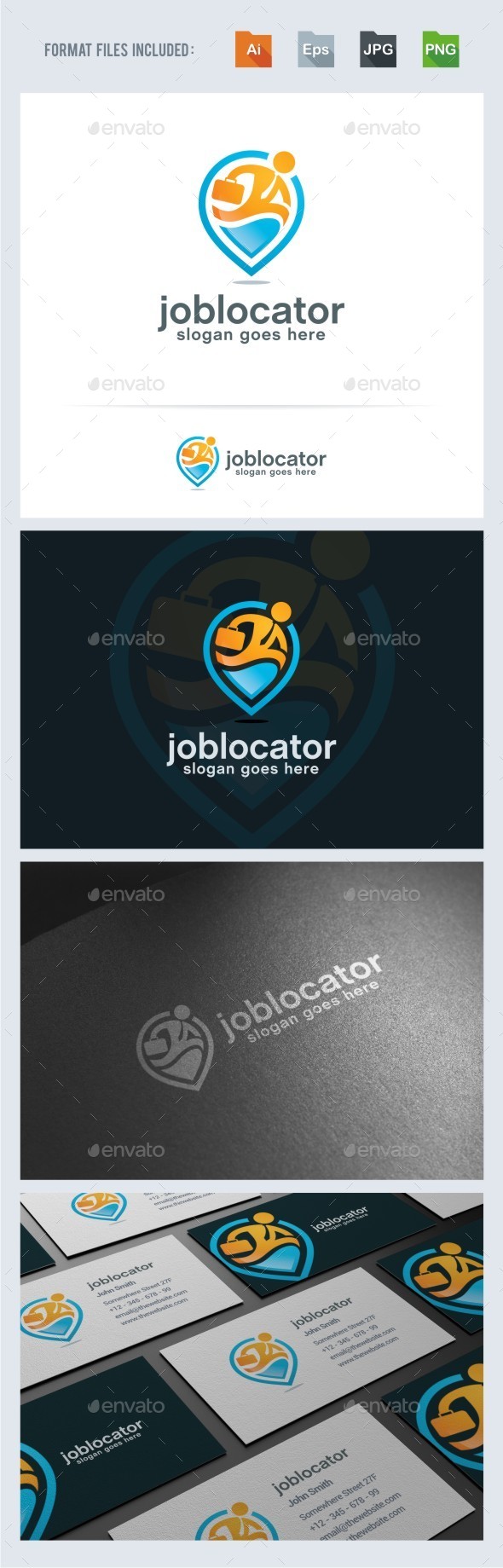 Job Locator Logo Template - Symbols Logo Templates