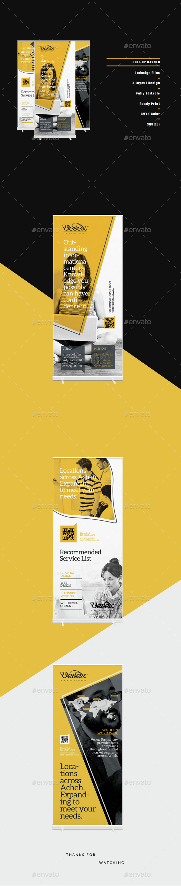 Roll up Banner - Signage Print Templates