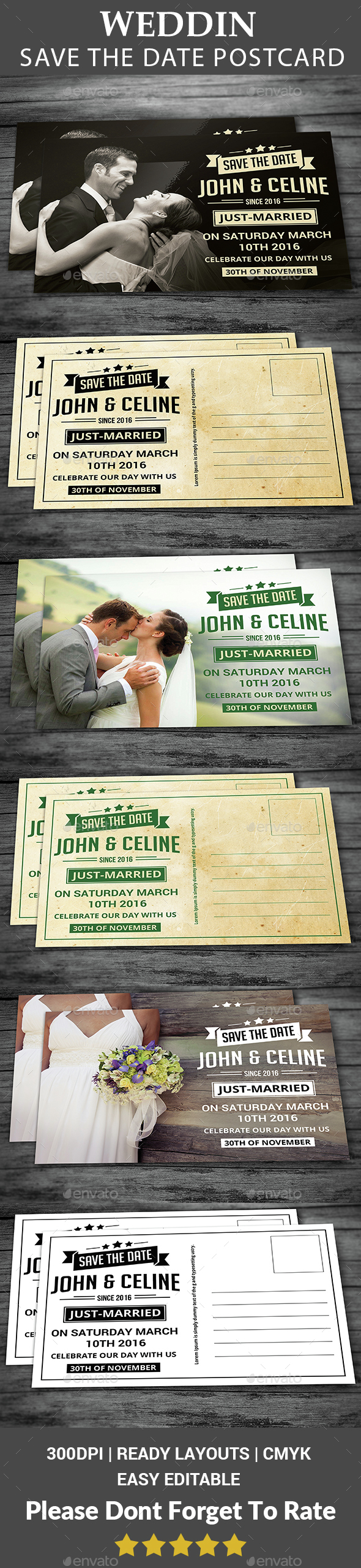 Save The Date Postcard - Weddings Cards & Invites