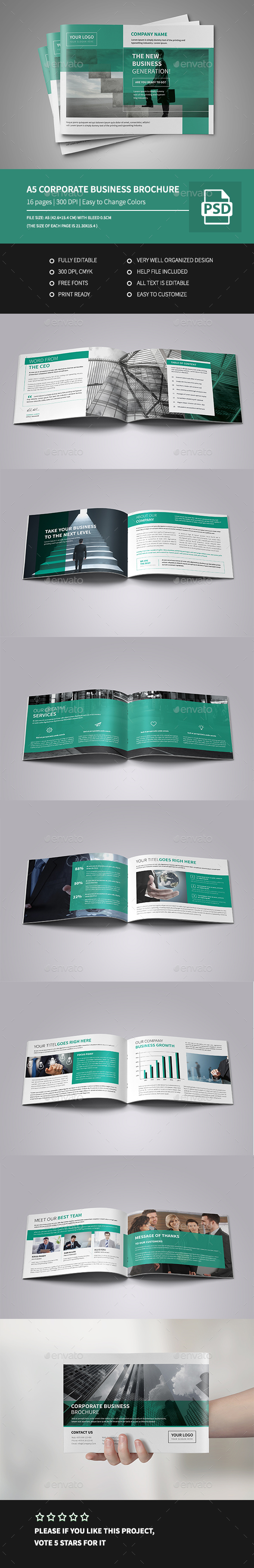 A5 Corporate Business Brochure - Corporate Brochures