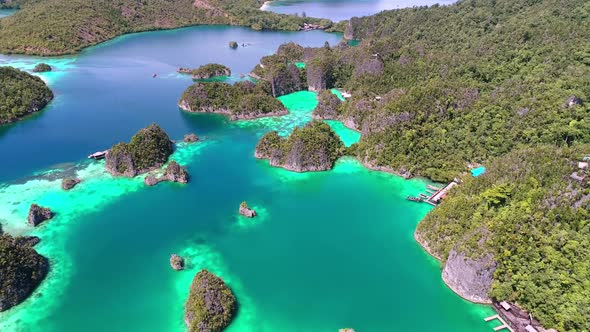 Aerial Tropical Sea View