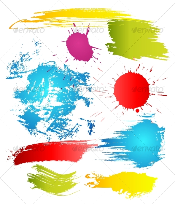 Grungy design elements - Decorative Symbols Decorative