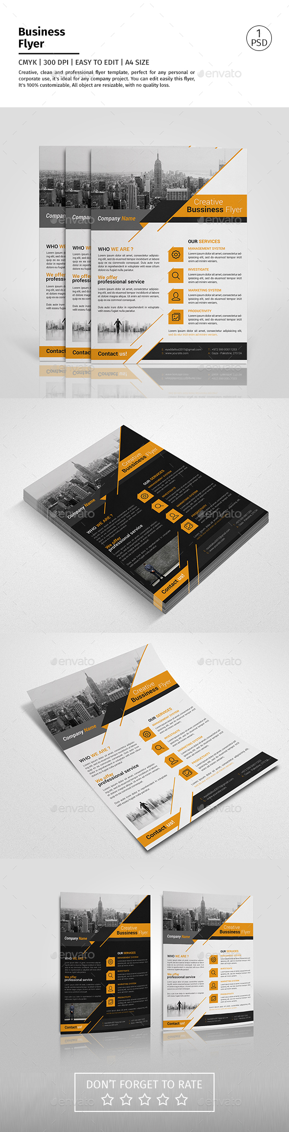 A4 Corporate Business Flyer Template Vol 04 - Corporate Flyers