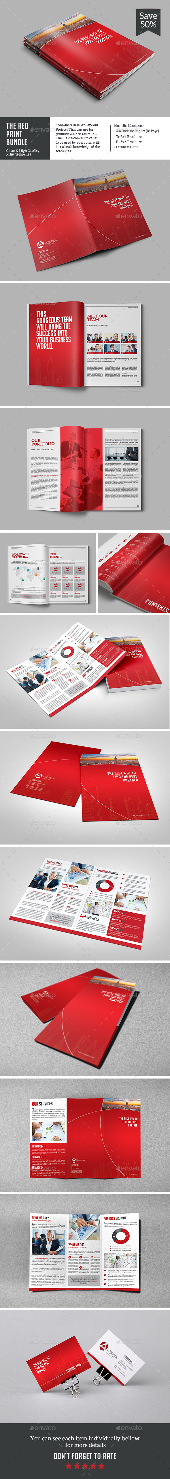 The Red Print Bundle - Corporate Brochures