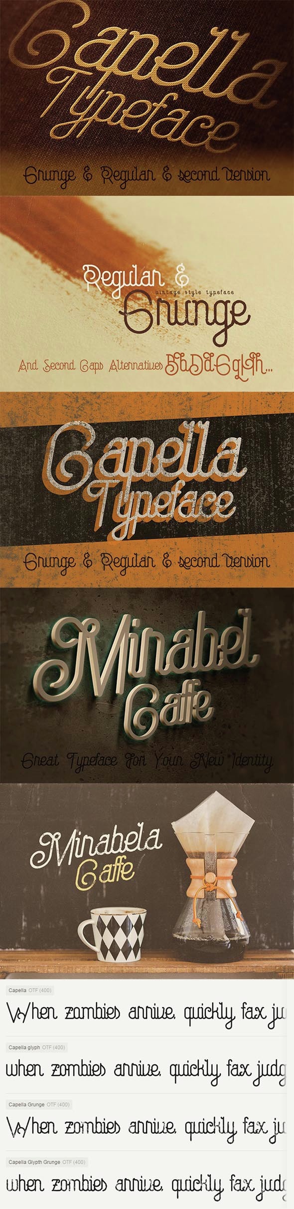 Capella Typeface - Script Fonts