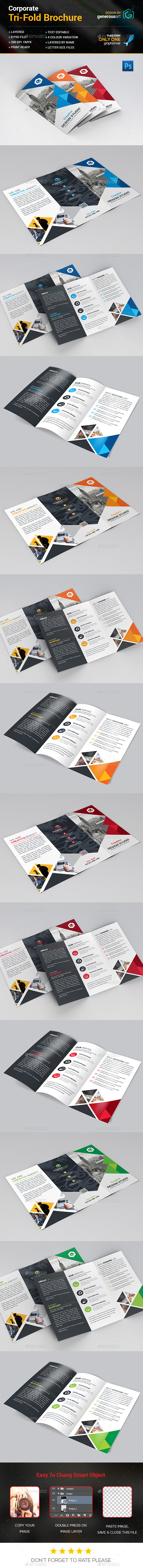 Modern Tri-Fold Brochure - Corporate Brochures