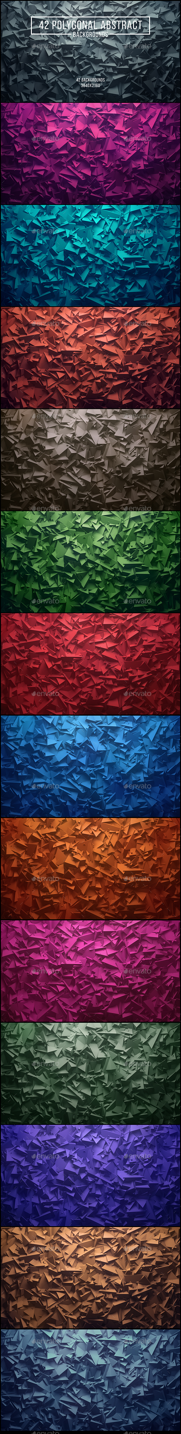 42 Polygonal Abstract Backgrounds - Abstract Backgrounds