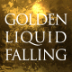 Golden Liquid Falling - VideoHive Item for Sale