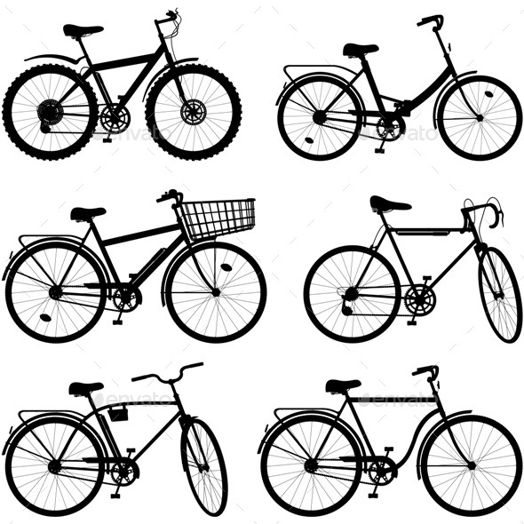 Bicycle Pictogram Set 2 - Sports/Activity Conceptual