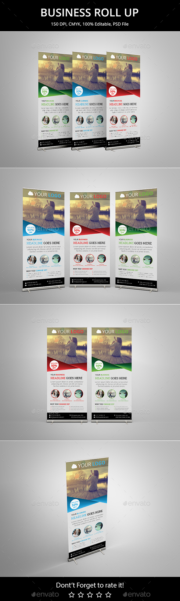Business Roll up v5 - Signage Print Templates