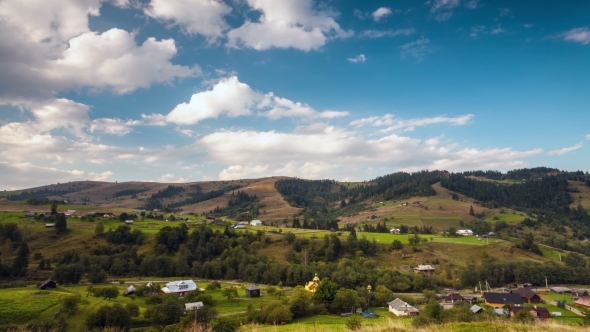 Mountain Peaks And Cloudy Sky alt