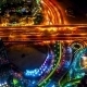Night View Highway From Aerial In Dubai. - VideoHive Item for Sale