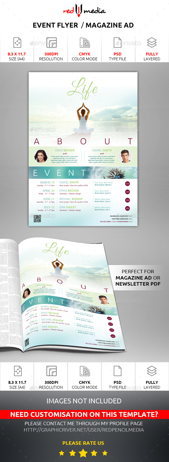 Event Flyer / Magazine AD - Events Flyers