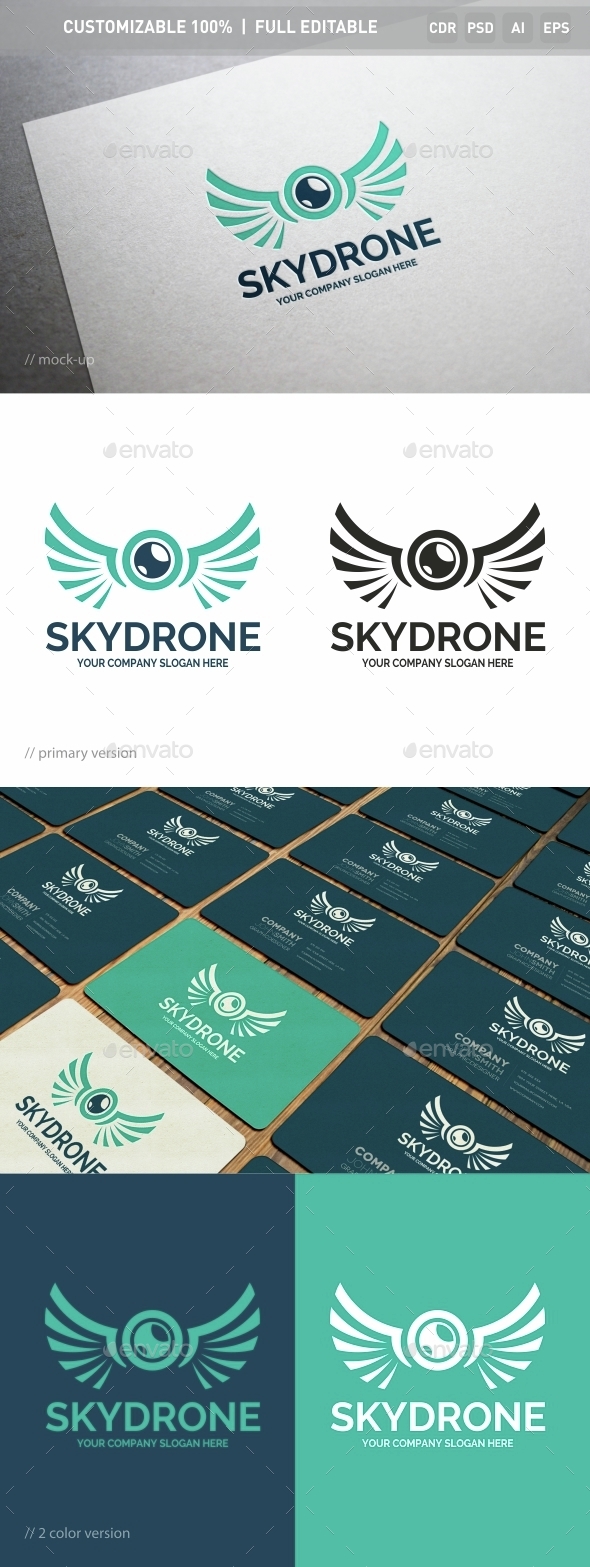 Sky Drone Logo Template - Objects Logo Templates
