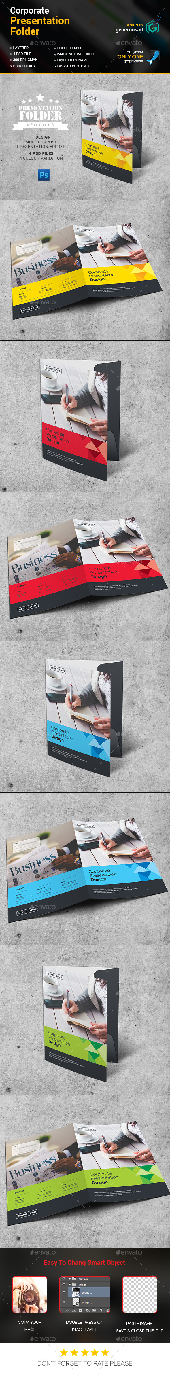 Presentation Folder - Stationery Print Templates