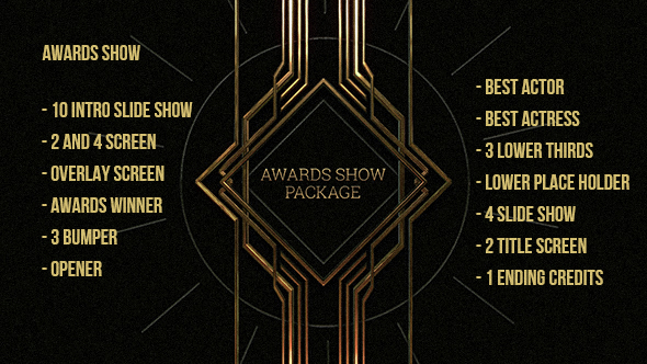 Golden Awards Package - VideoHive 15004109