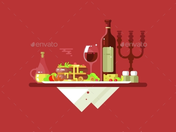 Dinner Food Restaurant - Food Objects