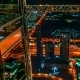  . Reflections In The Windows Building Of The Night Dubai. - VideoHive Item for Sale