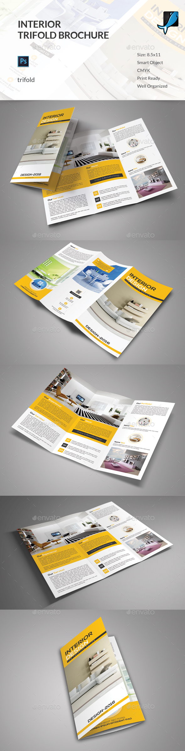 Interior Trifold Brochure - Corporate Brochures