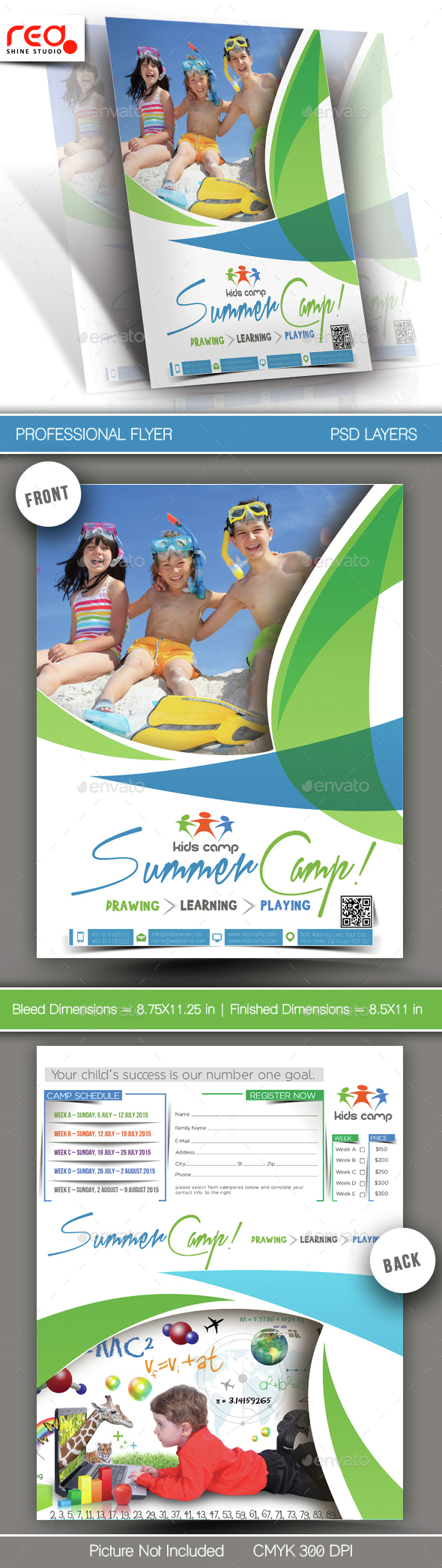 Summer Camp Flyer Template - 1 - Corporate Flyers