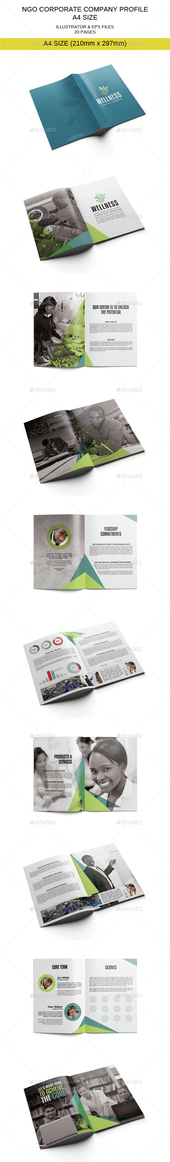 NGO Corporate Company Profile Template - Corporate Brochures